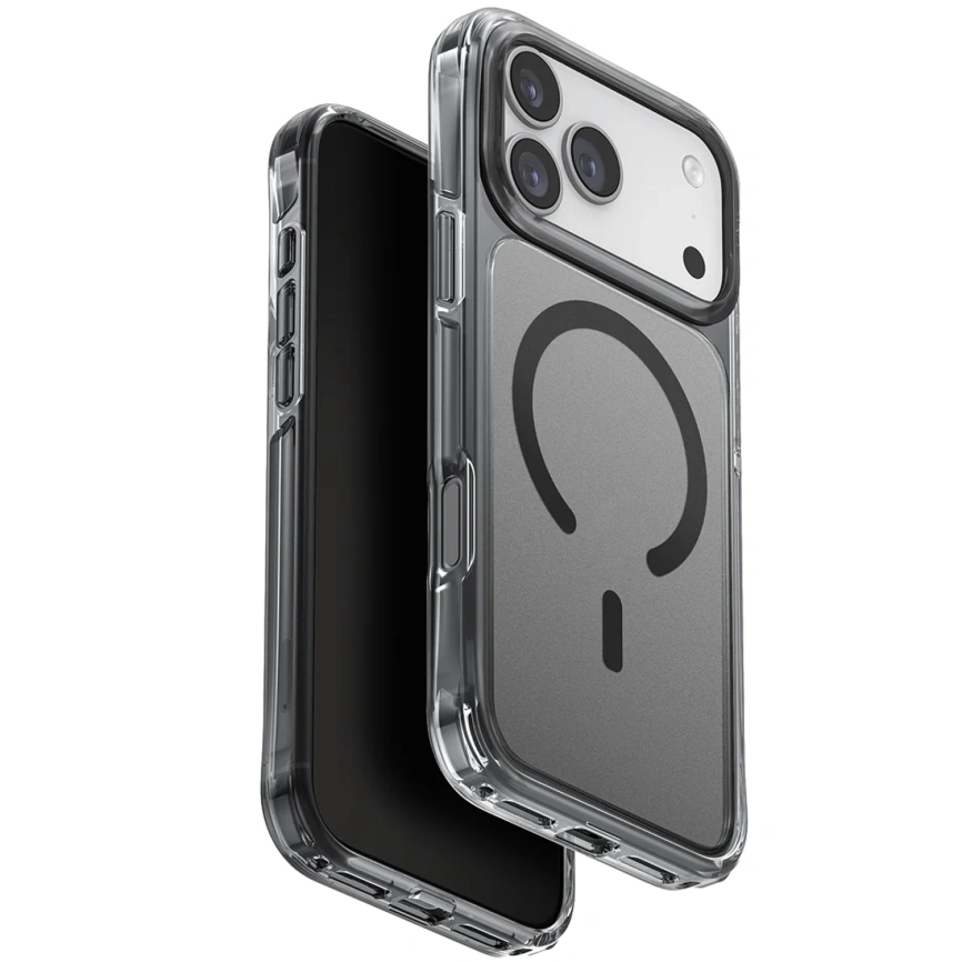 Чехол Uniq LifePro Xtreme Anti-FingerprintSlim Hybrid Case with MagClick для iPhone 17 Pro Max Frost Smoke фото 1