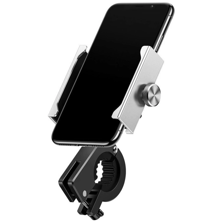 Держатель на руль Baseus Knight Motorcycle Holder CRJBZ-0S Silver/Black фото 6