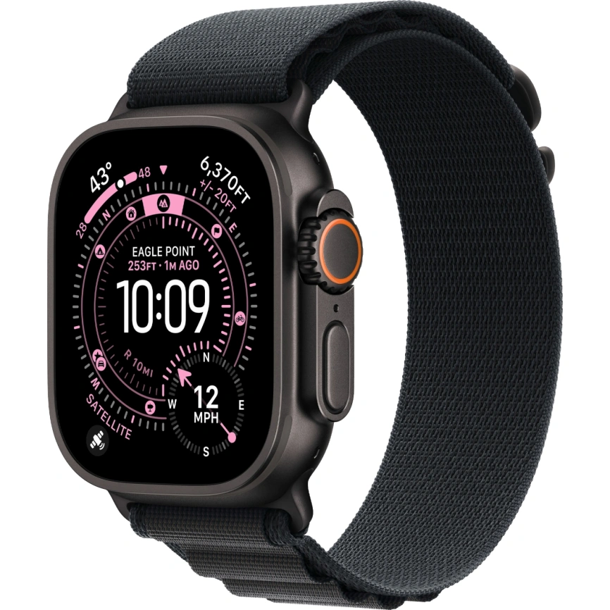 Смарт-часы Apple Watch Ultra 3 (2025) 49mm Black Titanium Case with Black Alpine Loop S фото 1