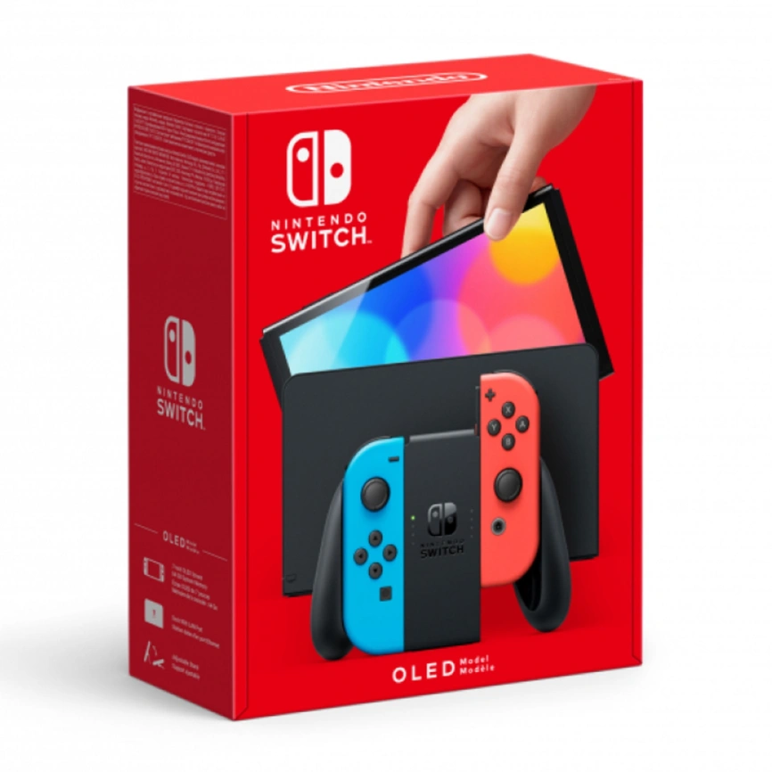 Игровая приставка Nintendo Switch OLED 64GB Neon Blue/Neon Red фото 6